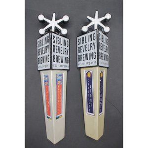 Lot 2 Sibling Revelry Brewing Beer Tap Handles Chocolate Stout Watermelon Damage